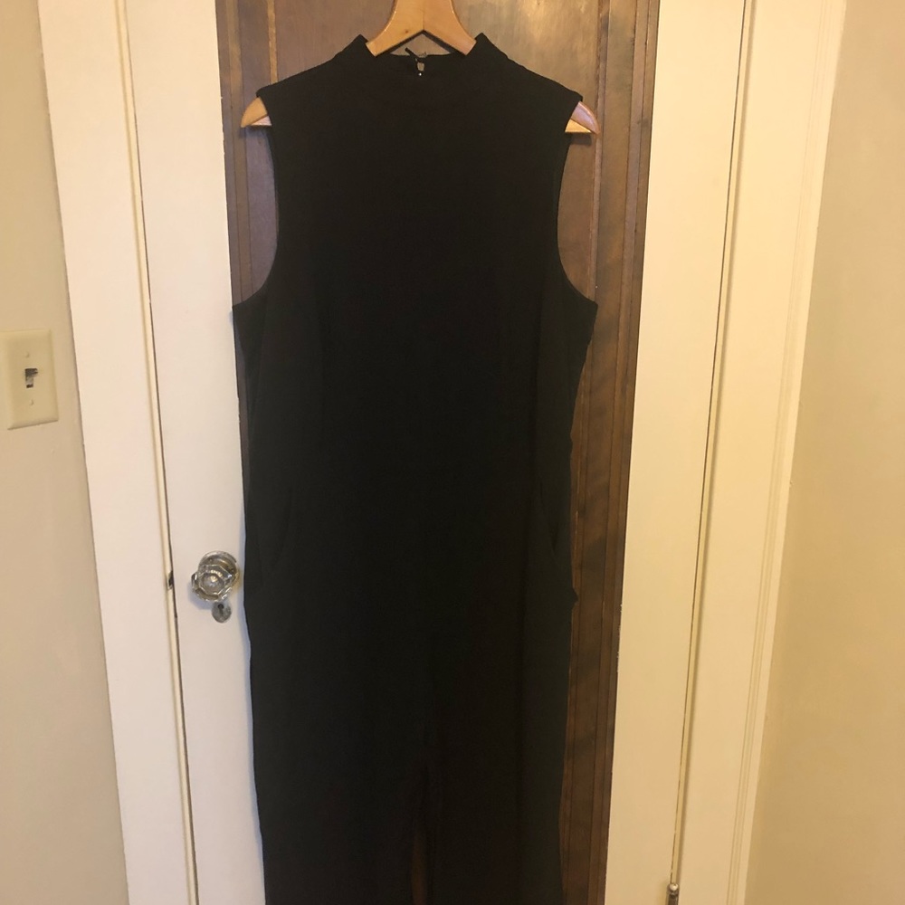 Sleeveless black Eva Franco jumpsuit